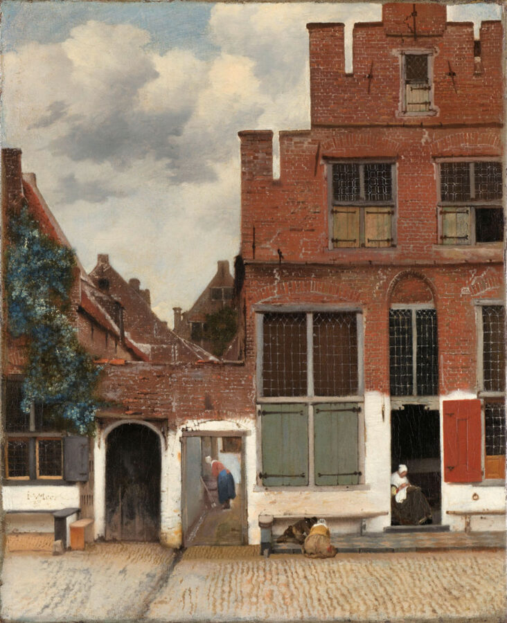 Jan Vermeer - Straße in Delft