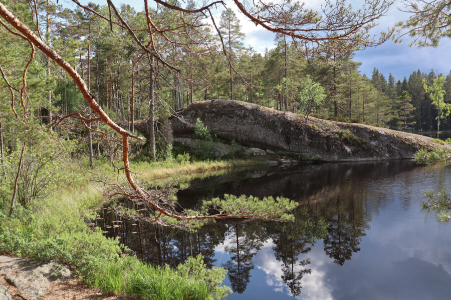 Tiveden - Felsen am Metesjön