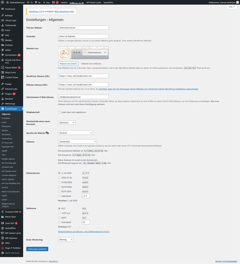 Backend WordPress