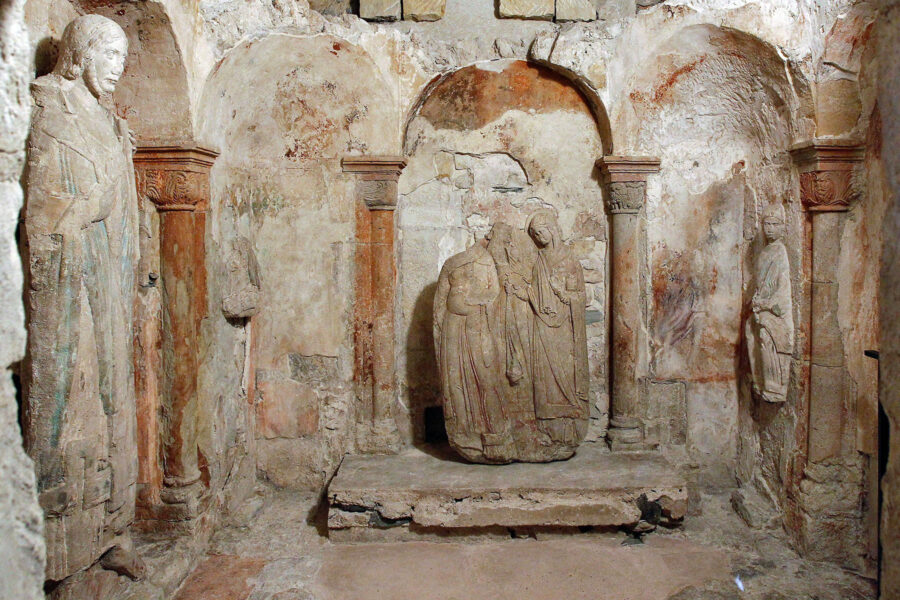 Stiftskirche Gernrode - Heiliges Grab - Inneres der Hauptkammer