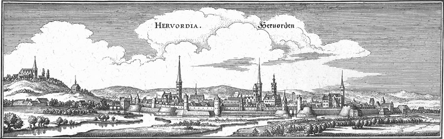 Herford - Merian, um 1640