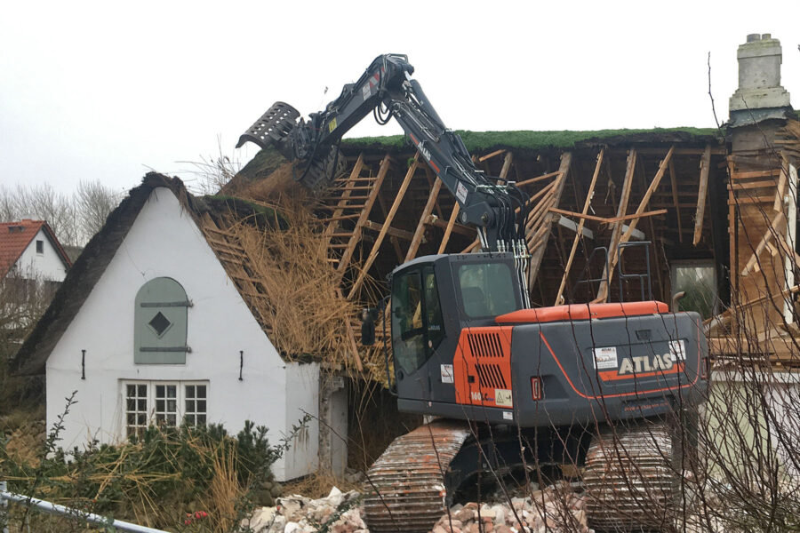 Abriss Alter Gasthof List auf Sylt