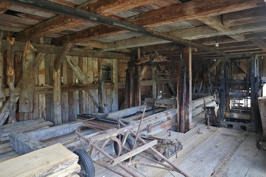 Hohenloher Freilandmuseum - Sägetechnick Sägemühle Schmidbügel