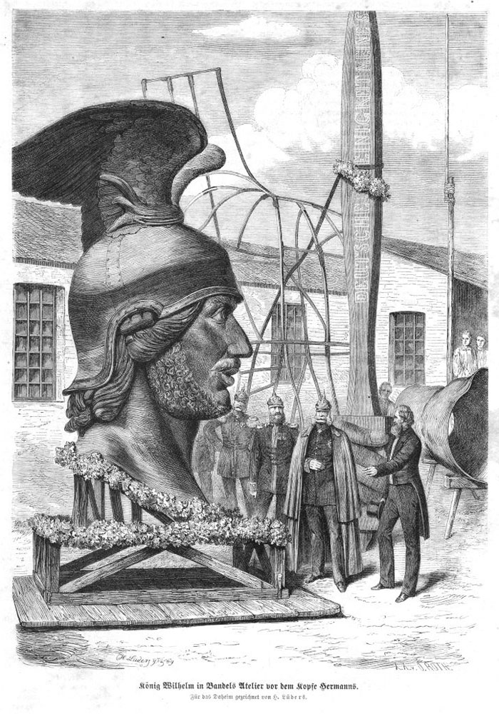 König Wilhelm in Bandels Atelier