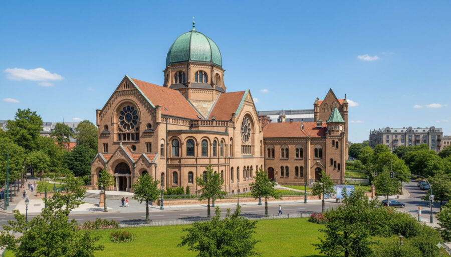 Hamburg - Bornplatzsynagoge (KI Gemini)