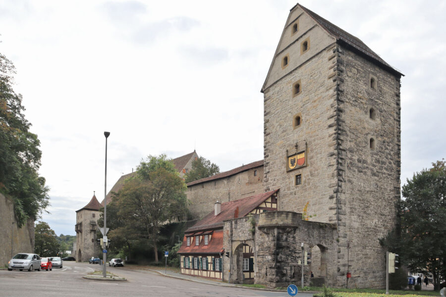 Schwäbisch Hall - Stadtbefestigung mit Crailsheimer Tor