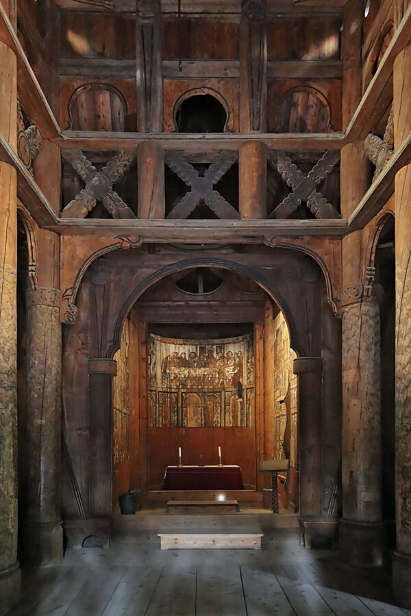 Norsk Folkemuseum - Stabkirche Gol - Innenraum