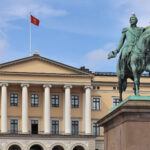 Oslo - Reiterstandbild von Karl III. Johann vor dem könglichen Schloss