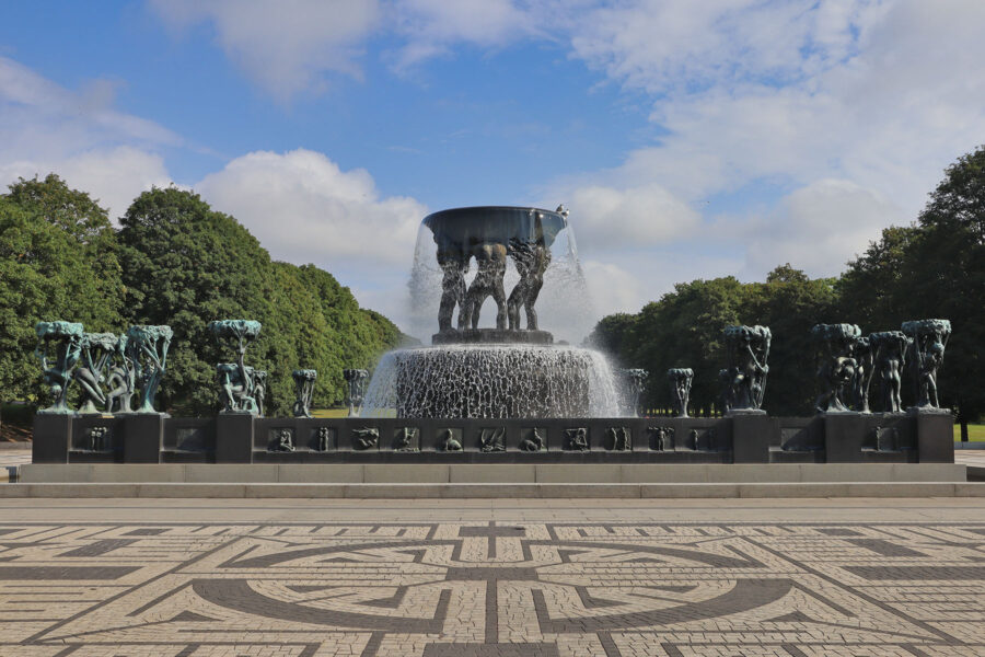 Oslo - Vigeland-Skulpturenpark - Brunnenanlage
