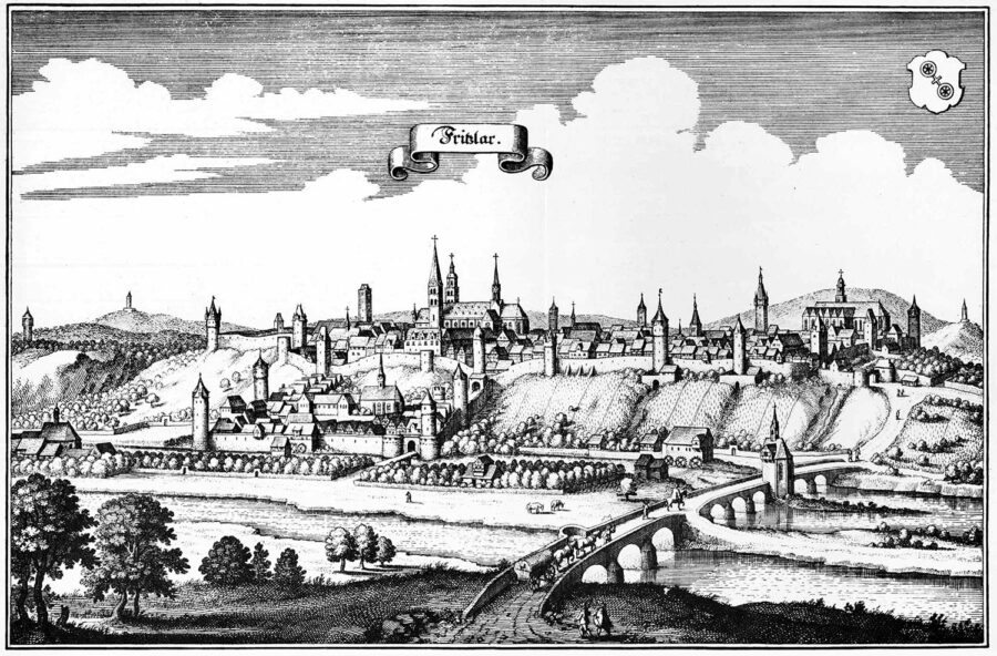 Fritzlar - Merian 1646