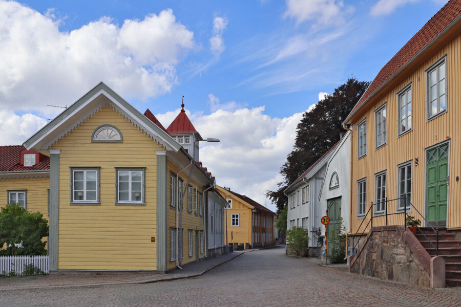 Kungälv - Västra Gatan und Markt
