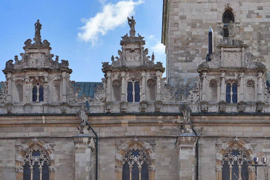 Wolfenbüttel - Hauptkirche Beatae Mariae Virginis - Giebel der Nordseite