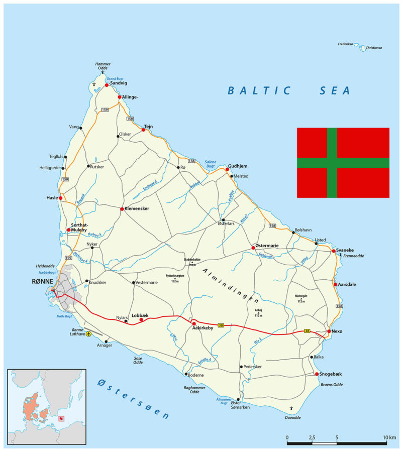 Karte Bornholm