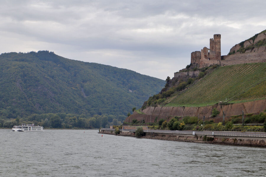 Rheingau - Burg Ehrenfels am Rheinknie